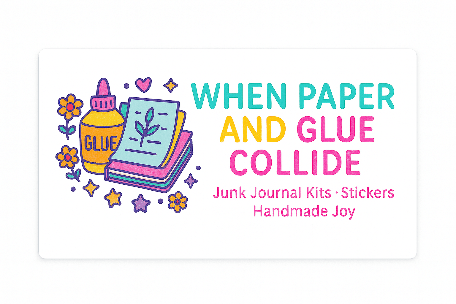 When paper & glue collide