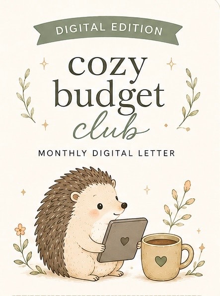 🦔 DIGITAL Cozy Budget Mail Club